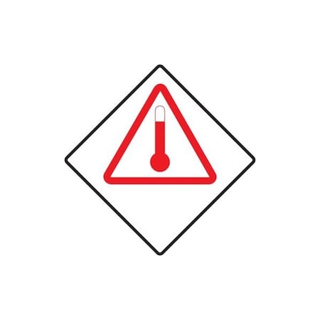 Accuform TDG PLACARD ELEVATED TEMPERATURE TCP953VP25 TCP953VP25